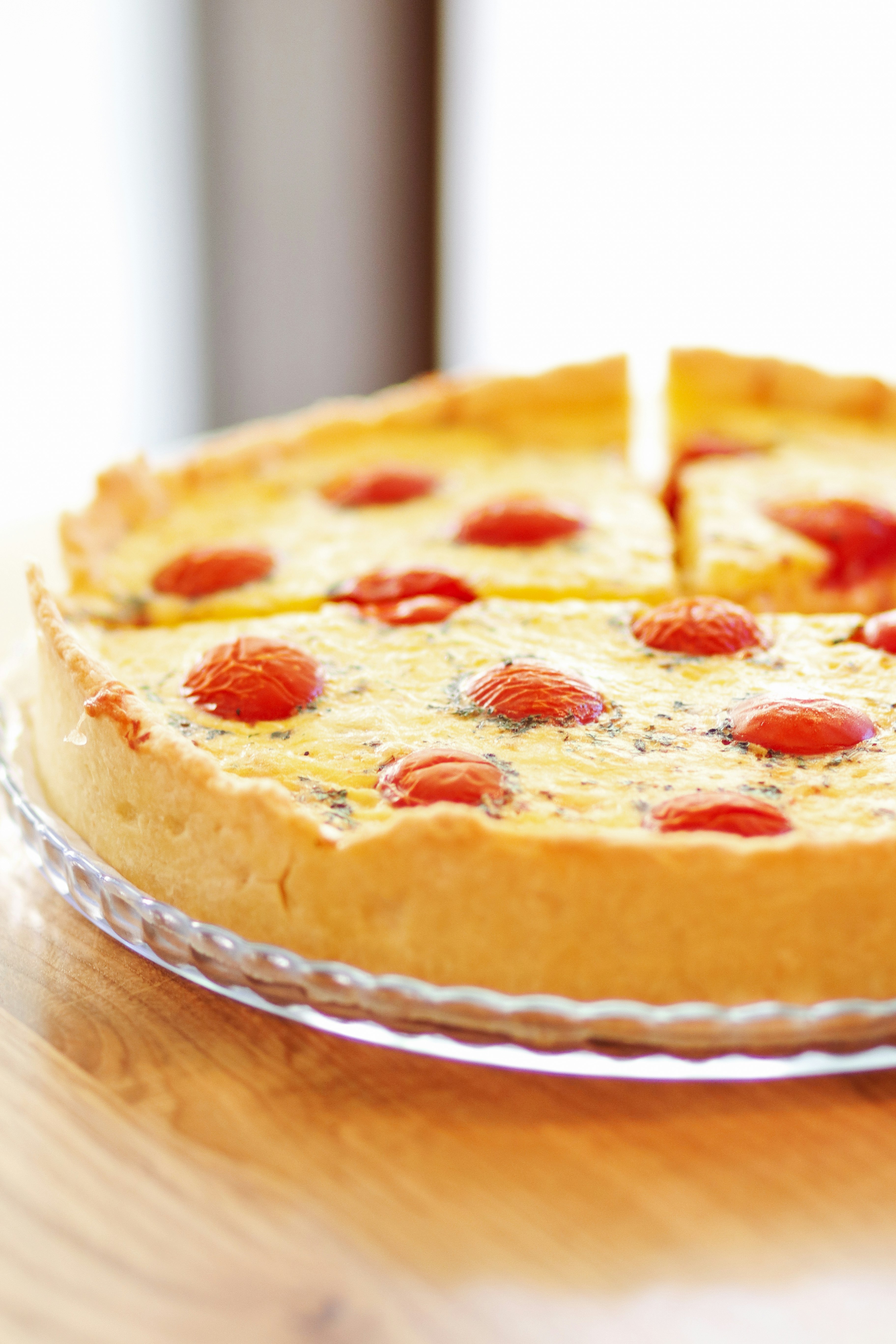 pie on white ceramic plate